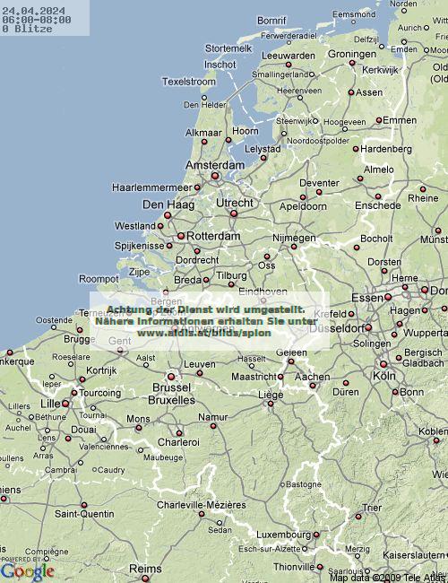 Blesk Nizozemsko 06:00 UTC Wed 24 Apr