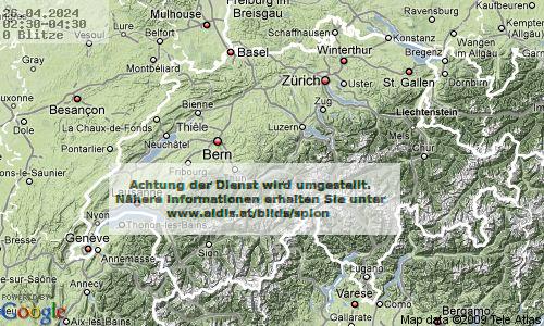 Blesk Švýcarsko 02:30 UTC Fri 26 Apr