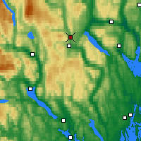 Nearby Forecast Locations - Telemark - Mapa
