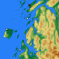 Nearby Forecast Locations - Sandnessjøen - Mapa