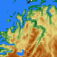 Nearby Forecast Locations - Bodø - Mapa