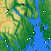 Nearby Forecast Locations - Sande-galleberg - Mapa