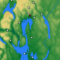 Nearby Forecast Locations - Oslo - Mapa
