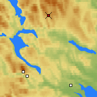 Nearby Forecast Locations - Korsvattnet - Mapa