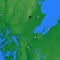 Nearby Forecast Locations - Kroppefjall - Mapa
