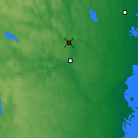 Nearby Forecast Locations - Hultsfred (Letiště) - Mapa