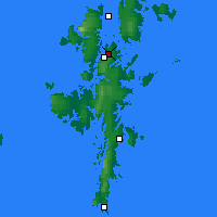 Nearby Forecast Locations - Shetlandy - Mapa