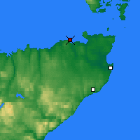 Nearby Forecast Locations - Thurso - Mapa