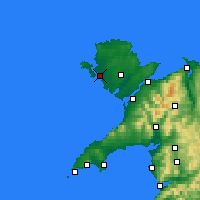 Nearby Forecast Locations - Holyhead - Mapa