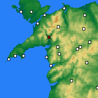 Nearby Forecast Locations - Porthmadog - Mapa