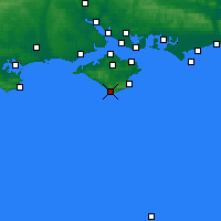 Nearby Forecast Locations - Wight - Mapa