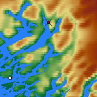 Nearby Forecast Locations - Narsarsuaq - Mapa