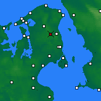 Nearby Forecast Locations - Sjaelsmark - Mapa