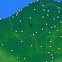 Nearby Forecast Locations - Roeselare - Mapa