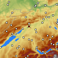 Nearby Forecast Locations - Solothurn - Mapa
