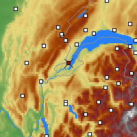 Nearby Forecast Locations - Ženeva - Mapa