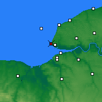 Nearby Forecast Locations - Sainte-Adresse - Mapa