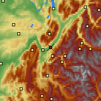 Nearby Forecast Locations - Grenonble Lvd - Mapa