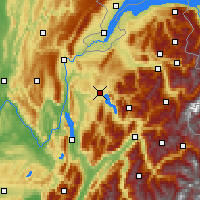 Nearby Forecast Locations - Annecy - Mapa