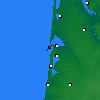 Nearby Forecast Locations - Cap Ferret - Mapa