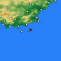Nearby Forecast Locations - Levant - Mapa
