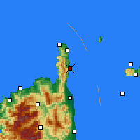 Nearby Forecast Locations - Cap Sagro - Mapa