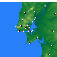 Nearby Forecast Locations - Lisabon/Geof - Mapa