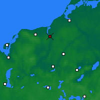 Nearby Forecast Locations - Rostock - Mapa