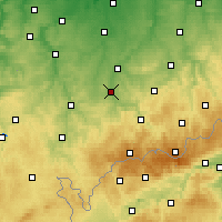 Nearby Forecast Locations - Cvikov - Mapa