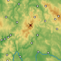 Nearby Forecast Locations - Rhön Mountains - Mapa