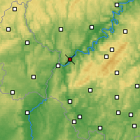 Nearby Forecast Locations - Trevír - Mapa