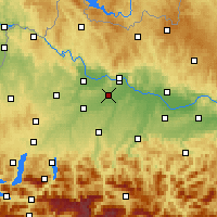 Nearby Forecast Locations - Linec - Mapa