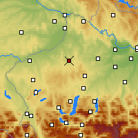Nearby Forecast Locations - Ried im Innkreis - Mapa