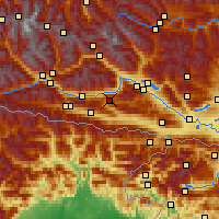 Nearby Forecast Locations - Weissensee - Mapa