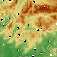Nearby Forecast Locations - Sliač - Mapa