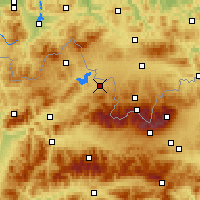 Nearby Forecast Locations - Liesek - Mapa