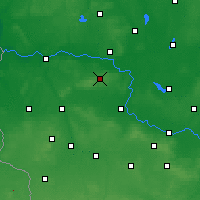 Nearby Forecast Locations - Zelená Hora - Mapa