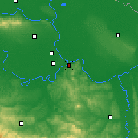 Nearby Forecast Locations - Bělehrad - Mapa