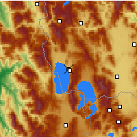 Nearby Forecast Locations - Ochrid - Mapa
