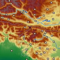 Nearby Forecast Locations - Občina Kranjska Gora - Mapa