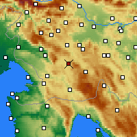 Nearby Forecast Locations - Občina Postojna - Mapa