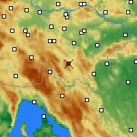 Nearby Forecast Locations - Občina Kočevje - Mapa
