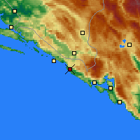 Nearby Forecast Locations - Cavtat - Mapa
