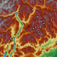 Nearby Forecast Locations - Rosengarten - Mapa
