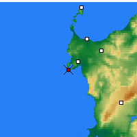 Nearby Forecast Locations - Capo Caccia - Mapa
