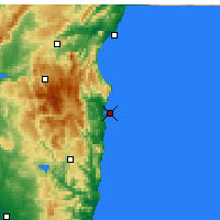 Nearby Forecast Locations - Arbatax - Mapa