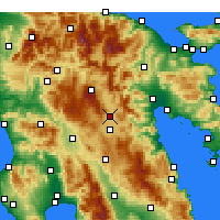 Nearby Forecast Locations - Tripolis - Mapa
