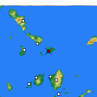 Nearby Forecast Locations - Mykonos - Mapa