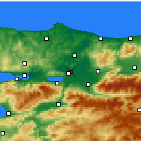 Nearby Forecast Locations - Sakarya - Mapa