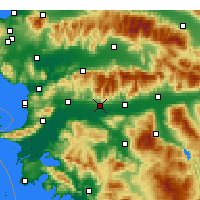 Nearby Forecast Locations - Aydın - Mapa
